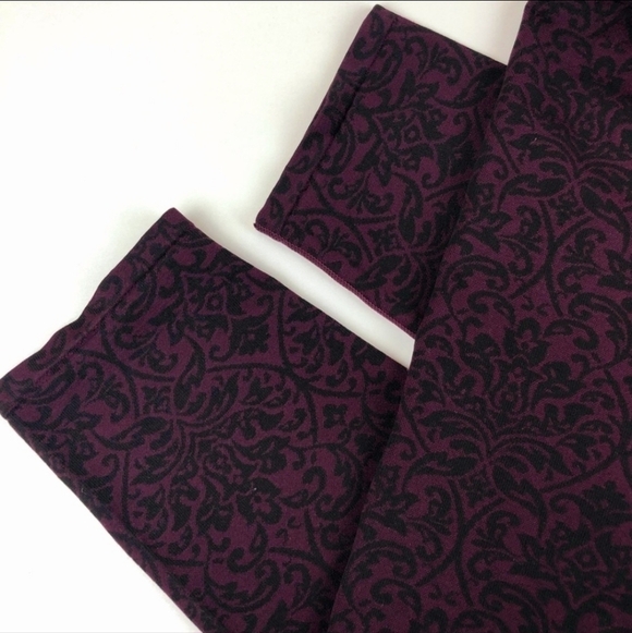 NWT Fabletics SEBASTIAN SEAMLESS TIGHT Burgundy Demask Leggings XXS XS New - Picture 4 of 10